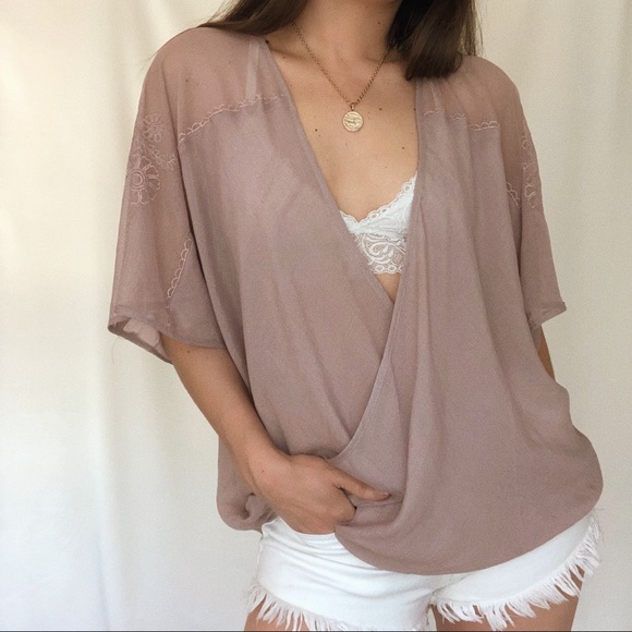 Season’s label Tops - Wrapped front Top